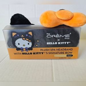 The Creme Shop x Hello Kitty Limited Edition Halloween Plush Spa Headband Black